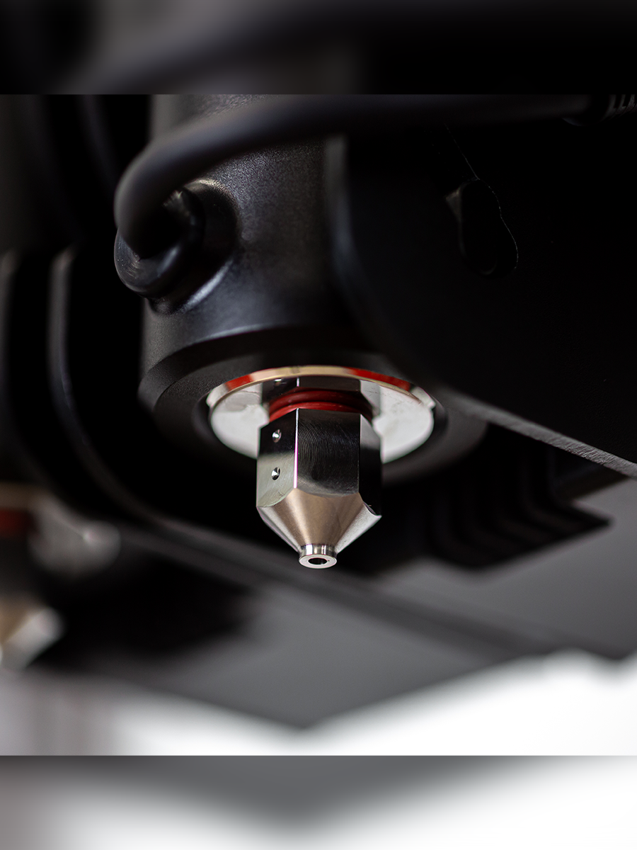 Bottom view premium nozzle Felix 3D food printer – ultra-fine lines for intricate 3D food details