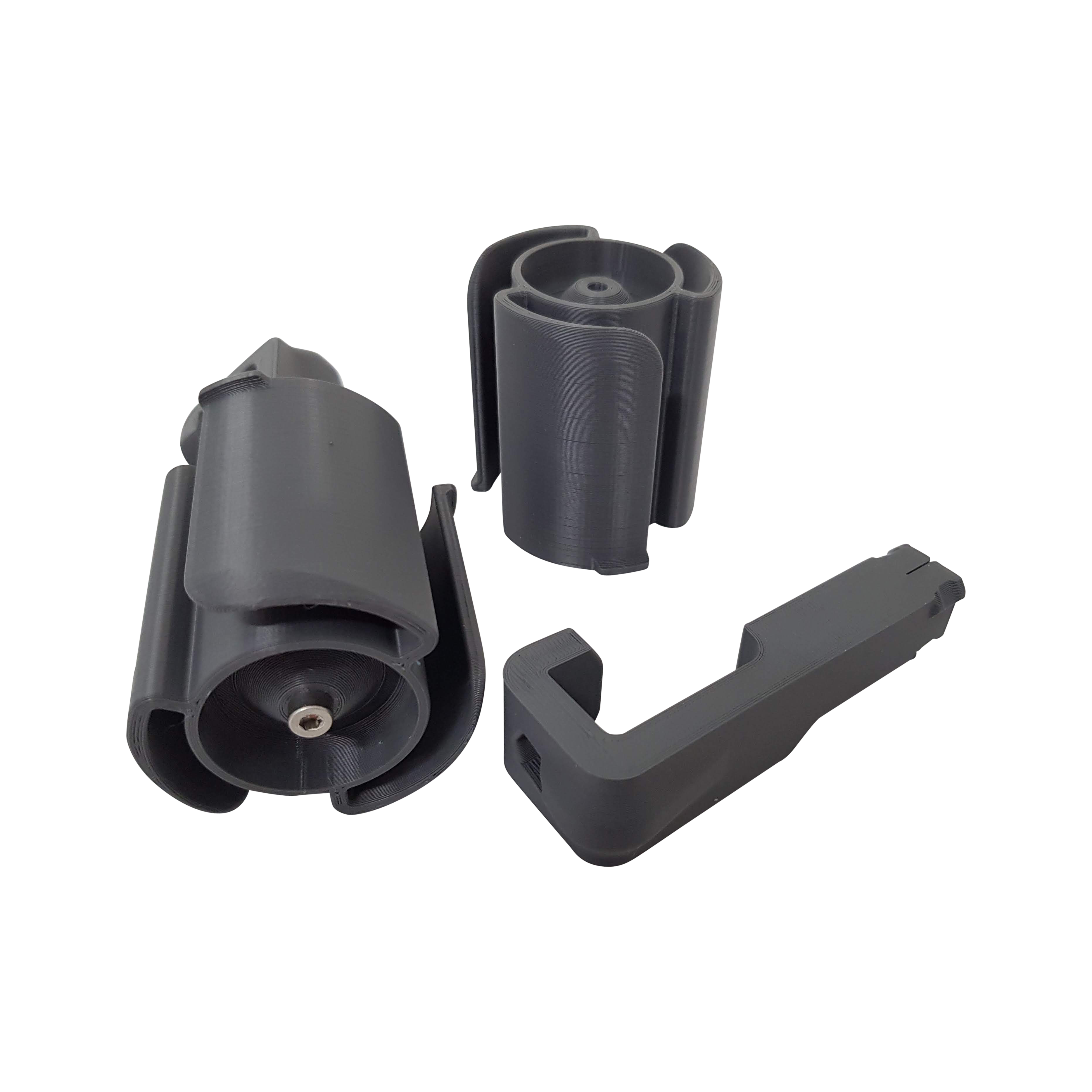 Filament roll holders including bearing