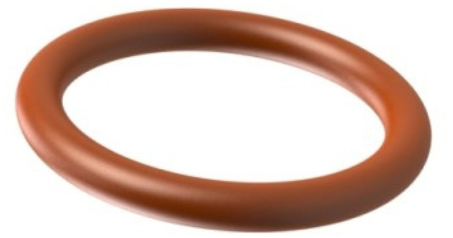 Silicone Seal Ring 6.07x1.63 - Red, FDA Approved