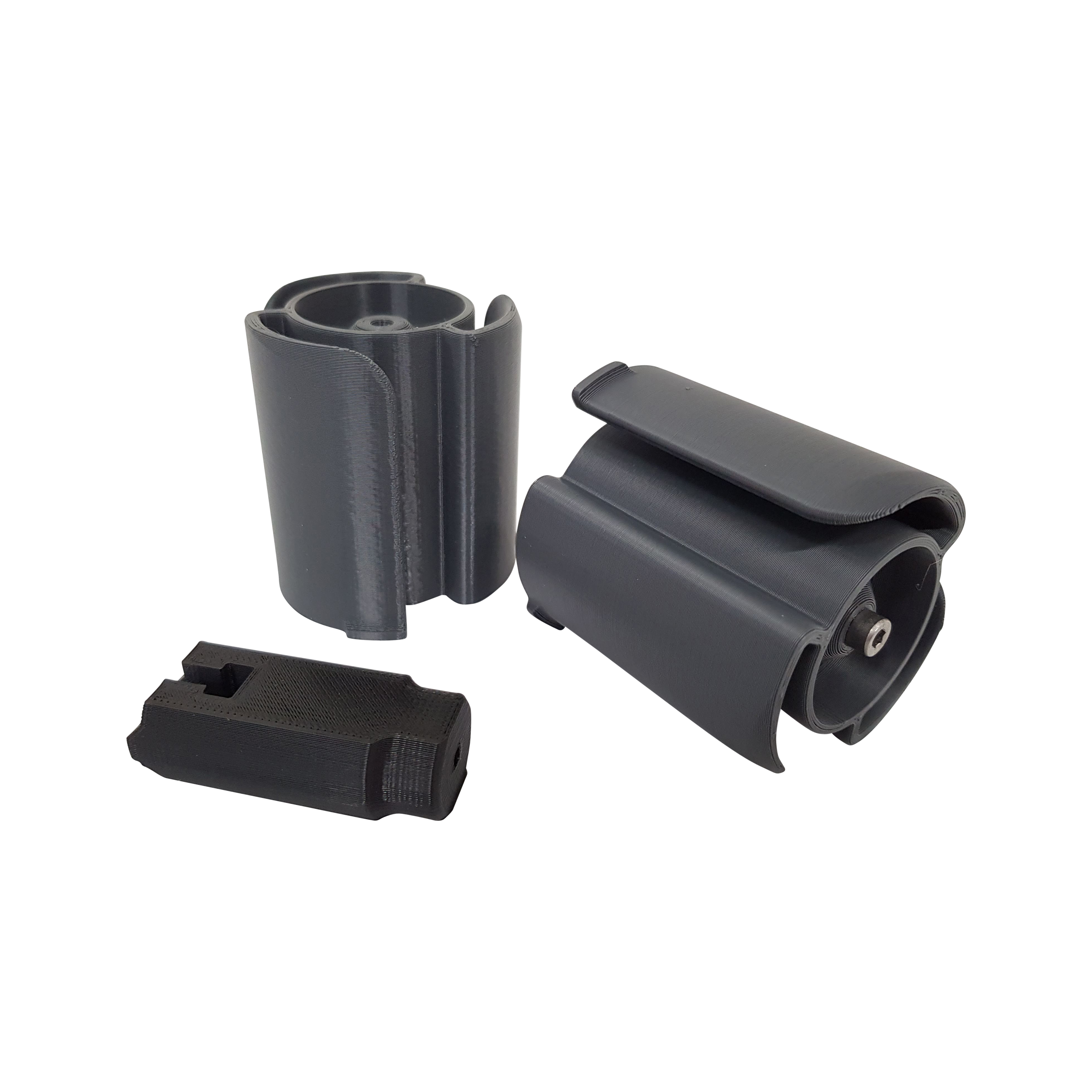 Filament roll holders including bearing